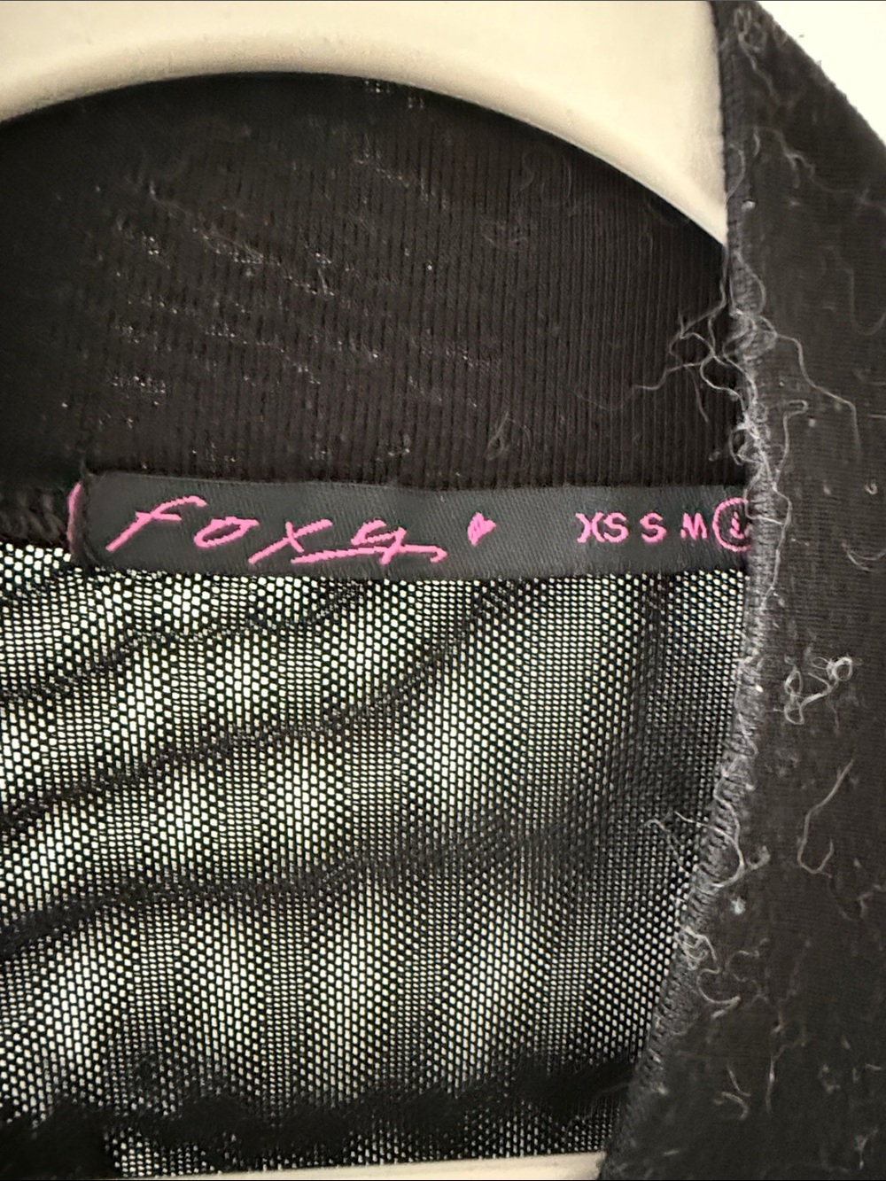 Fox Black Sheer Mesh Bomber Jacket - Picture 2 of 6